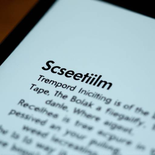 Example of a screen reader display