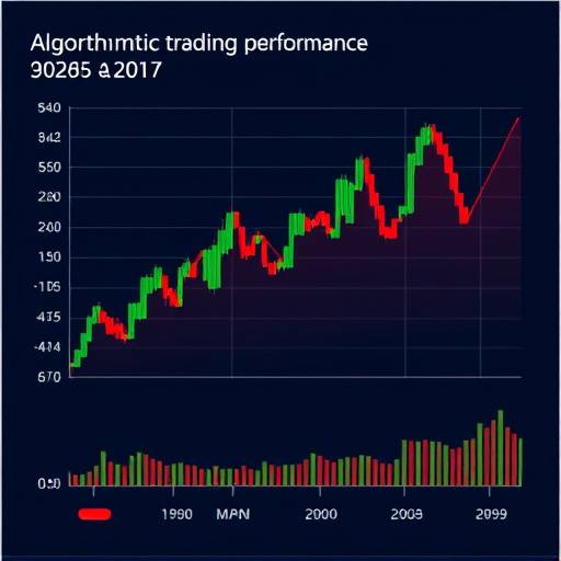 Performance chart of an algorithmic trading strategy